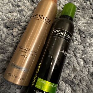 Nexxus Volumizing Mousse Plus - Tressemme curl care mousse both full sized